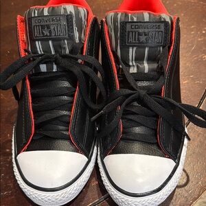 Converse Black and Red High-Top Sneakers Almost New!